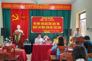 HỘI NGHỊ NHÀ GIÁO, CBQL GIÁO DỤC NGƯỜI LAO ĐỘNG NĂM HỌC 2023 - 2024
