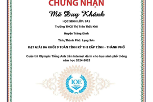 Thành tích nhà trường