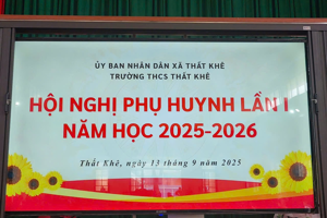 Hội nghị phụ huynh lần 1 năm học 2025-2026
