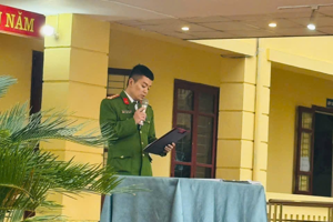 Tuyên truyền phóng chống cháy nổ.